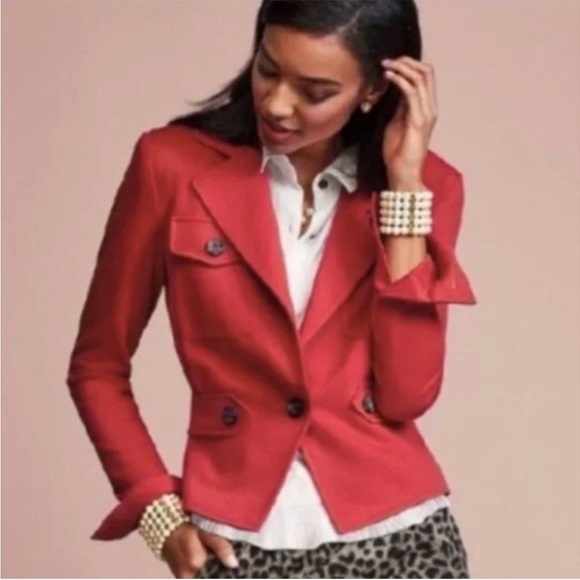 CAbi Style 3374 Little Red Blazer Jacket - Picture 1 of 15